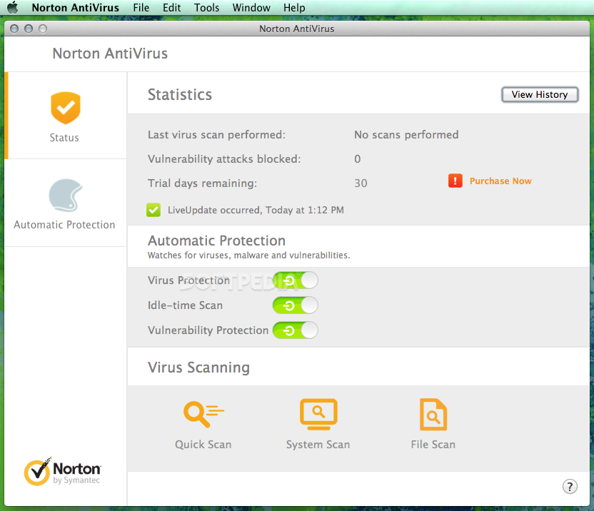 norton antivirus for mac 2013